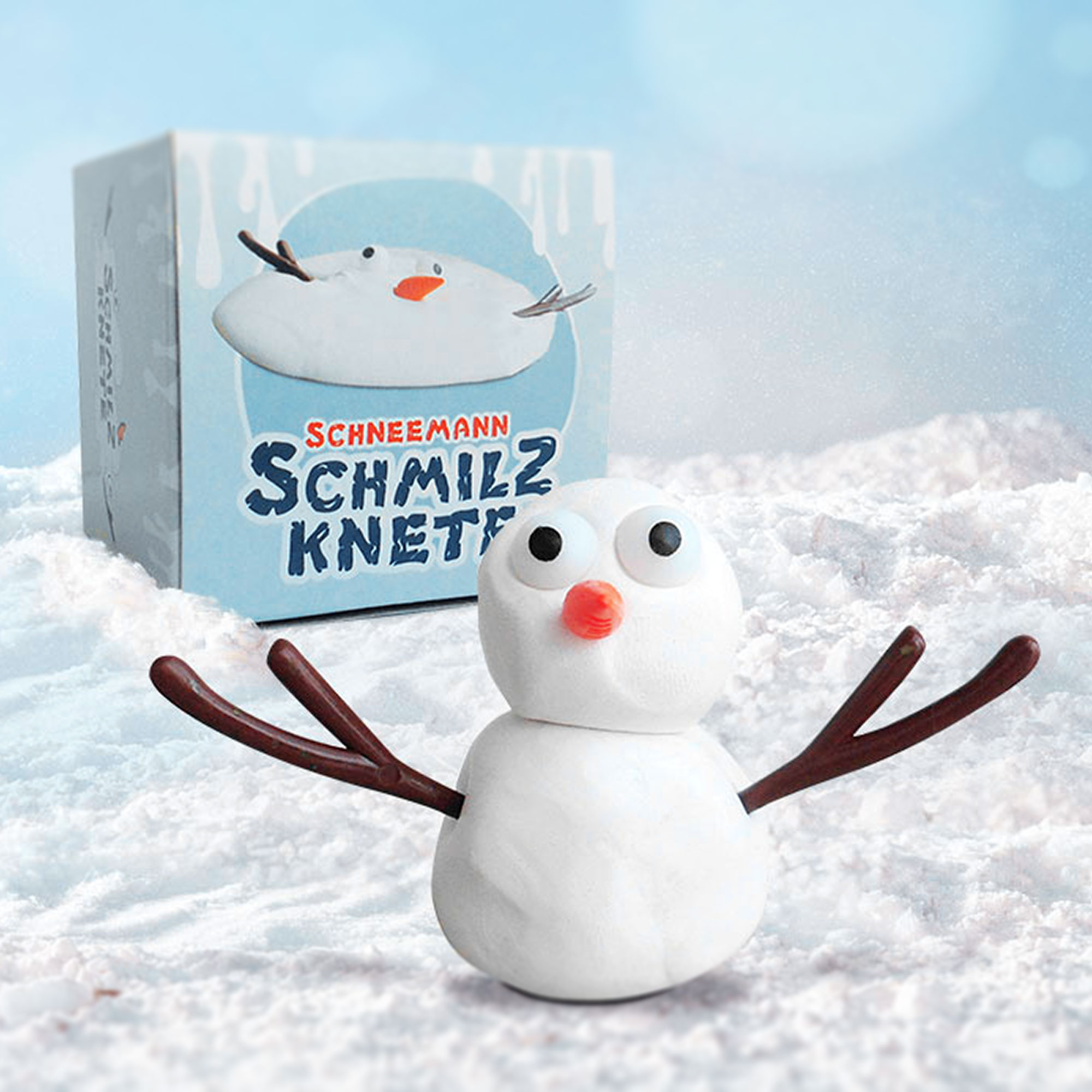 Schneemann Bausatz mit Schmilzknete 4037 Schneemann Bausatz mit Schmilzknete 4037