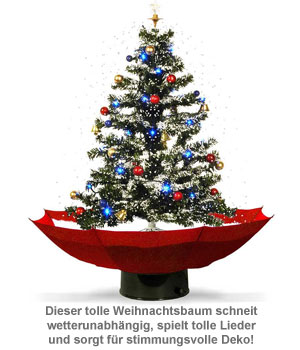 Schneiender Weihnachtsbaum mit Weihnachtsliedern 3202 - 1
