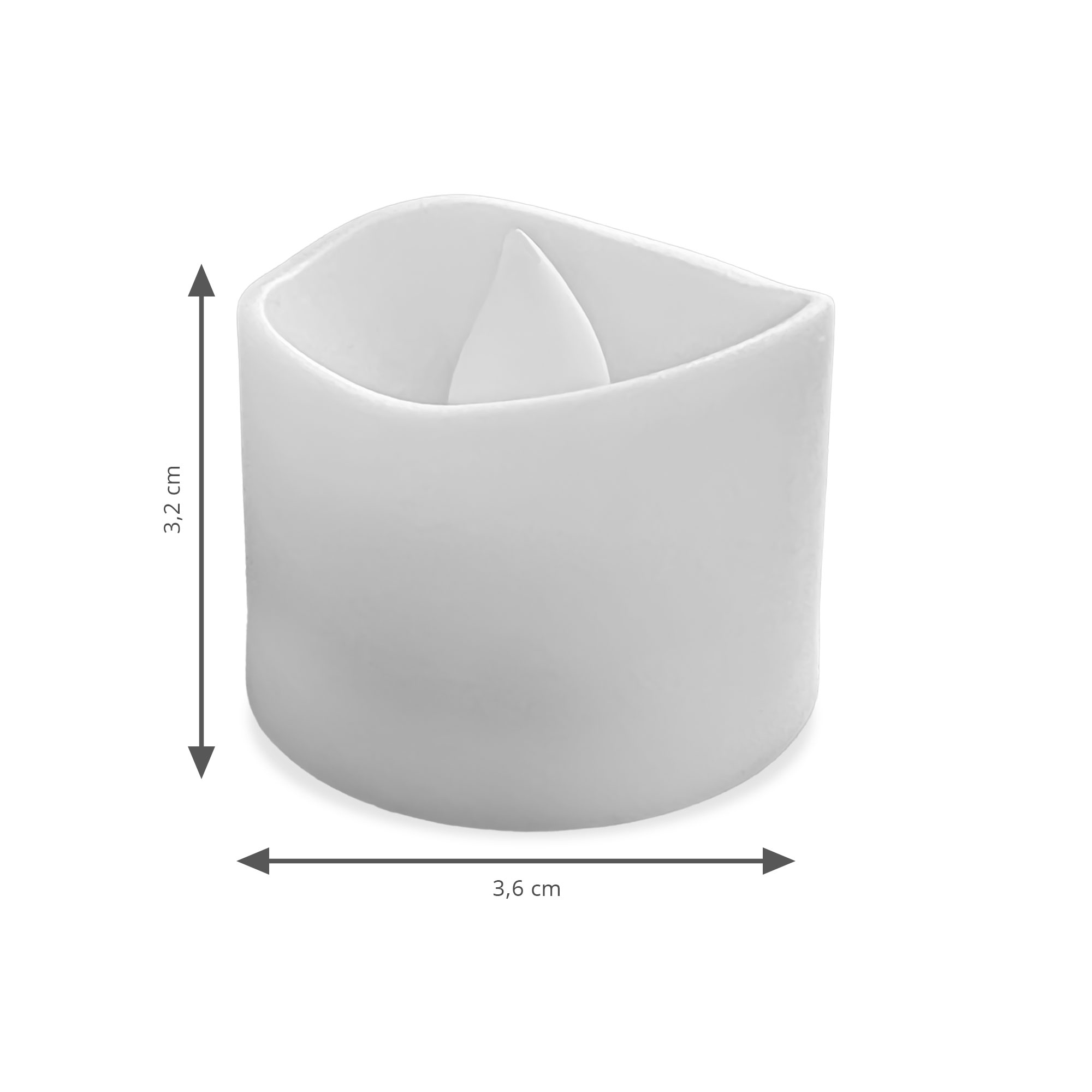 LED Teelicht mit Timer - warmweißes flackerndes Kerzenlicht