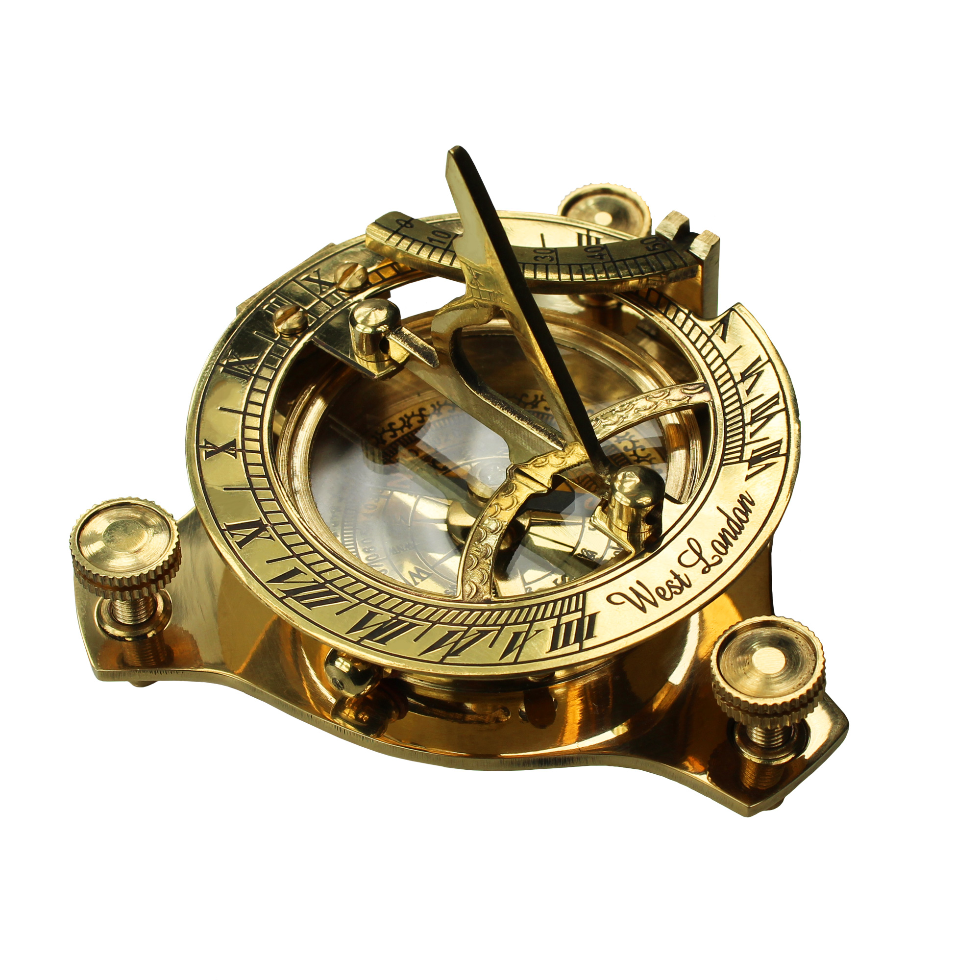 Sonnenuhr mit Kompass - Geokoordinaten