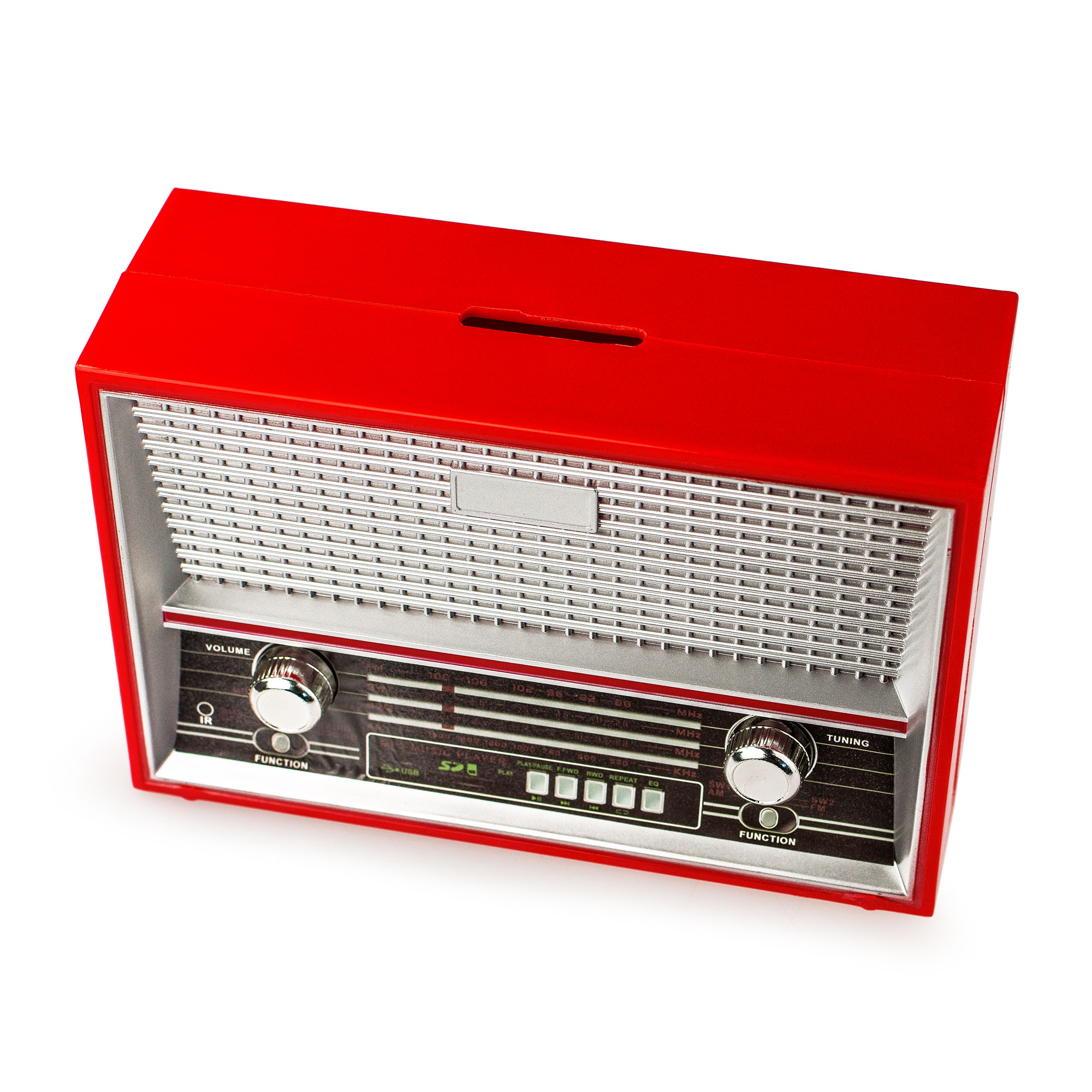 Spardose Vintage Radio - rot 3825 - 2