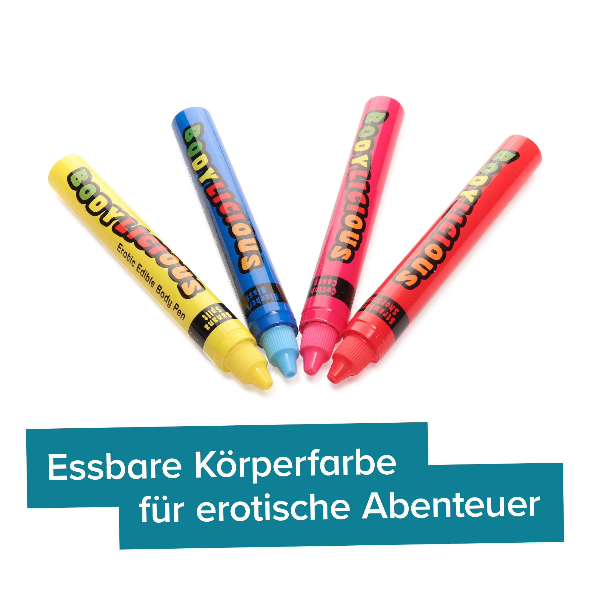 Essbare Bodypaint Körperfarbe - 4er Set 4140 - 1