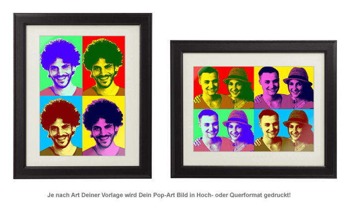 Personalisiertes Pop-Art Bild - Portrait 2276 - 1
