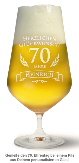 Bierglas zum 70. Geburtstag 2188 - 1