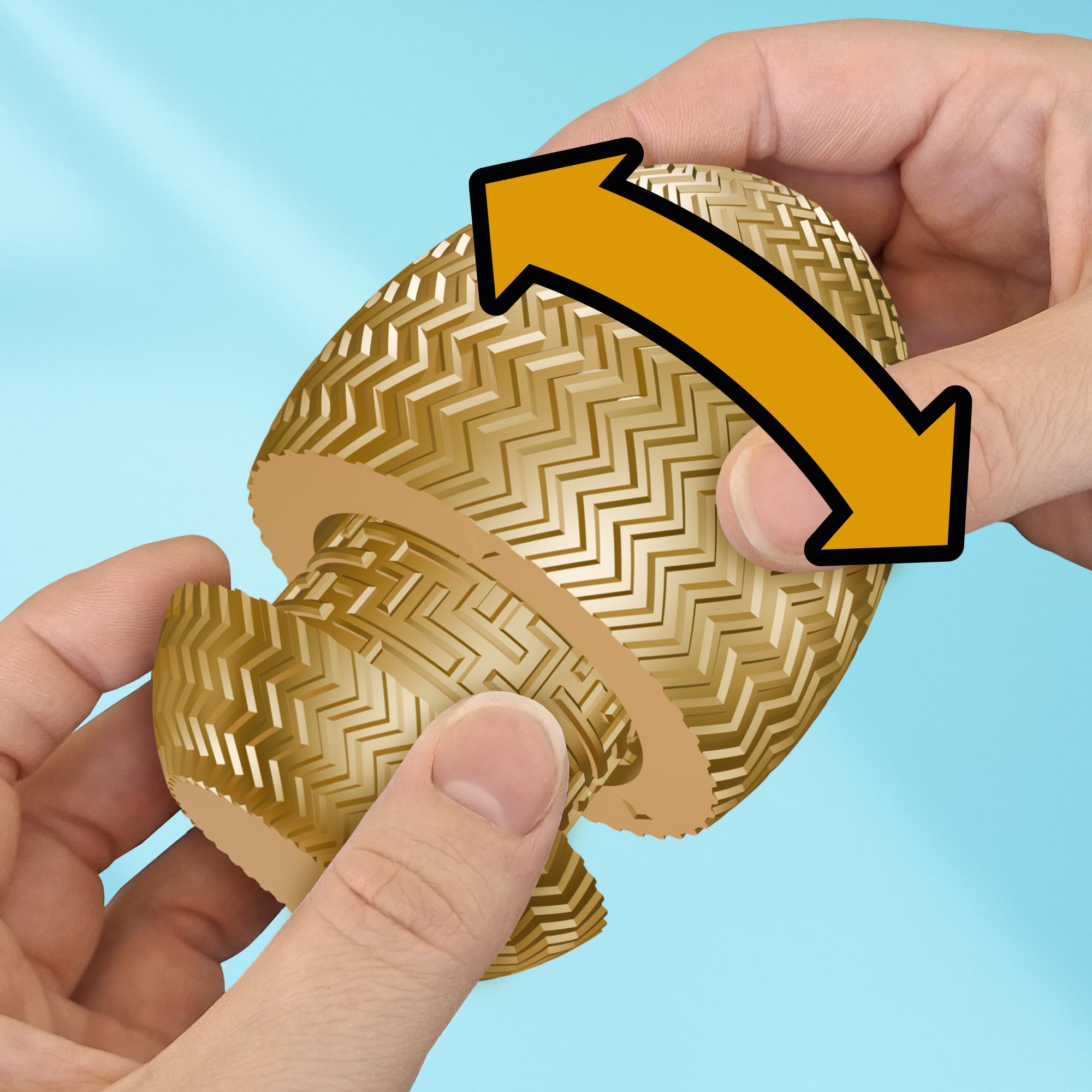 Labyrinthbox Ei – Geschenkverpackung für Geld & Gutscheine - Gold Labyrinthbox Ei – Geschenkverpackung für Geld & Gutscheine - Gold