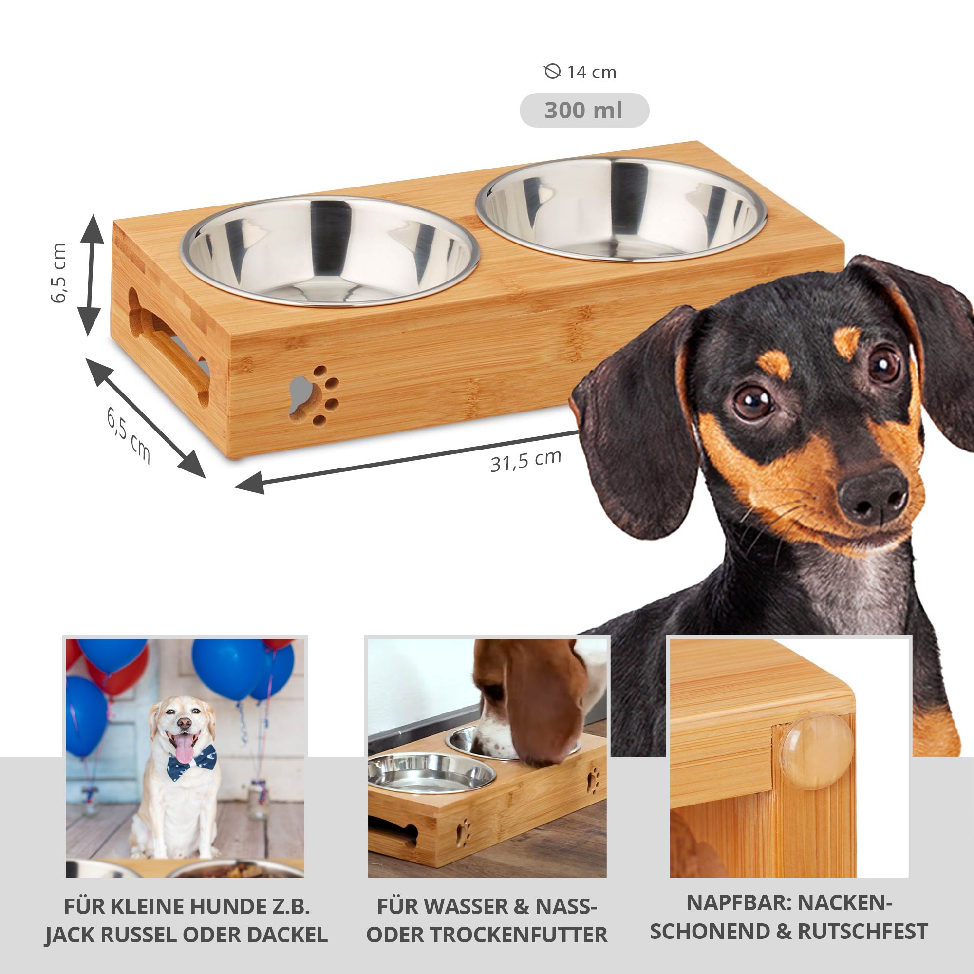 Futternapf für Hunde - Rohprodukt