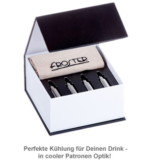 Eiswürfel Patronen aus Metall