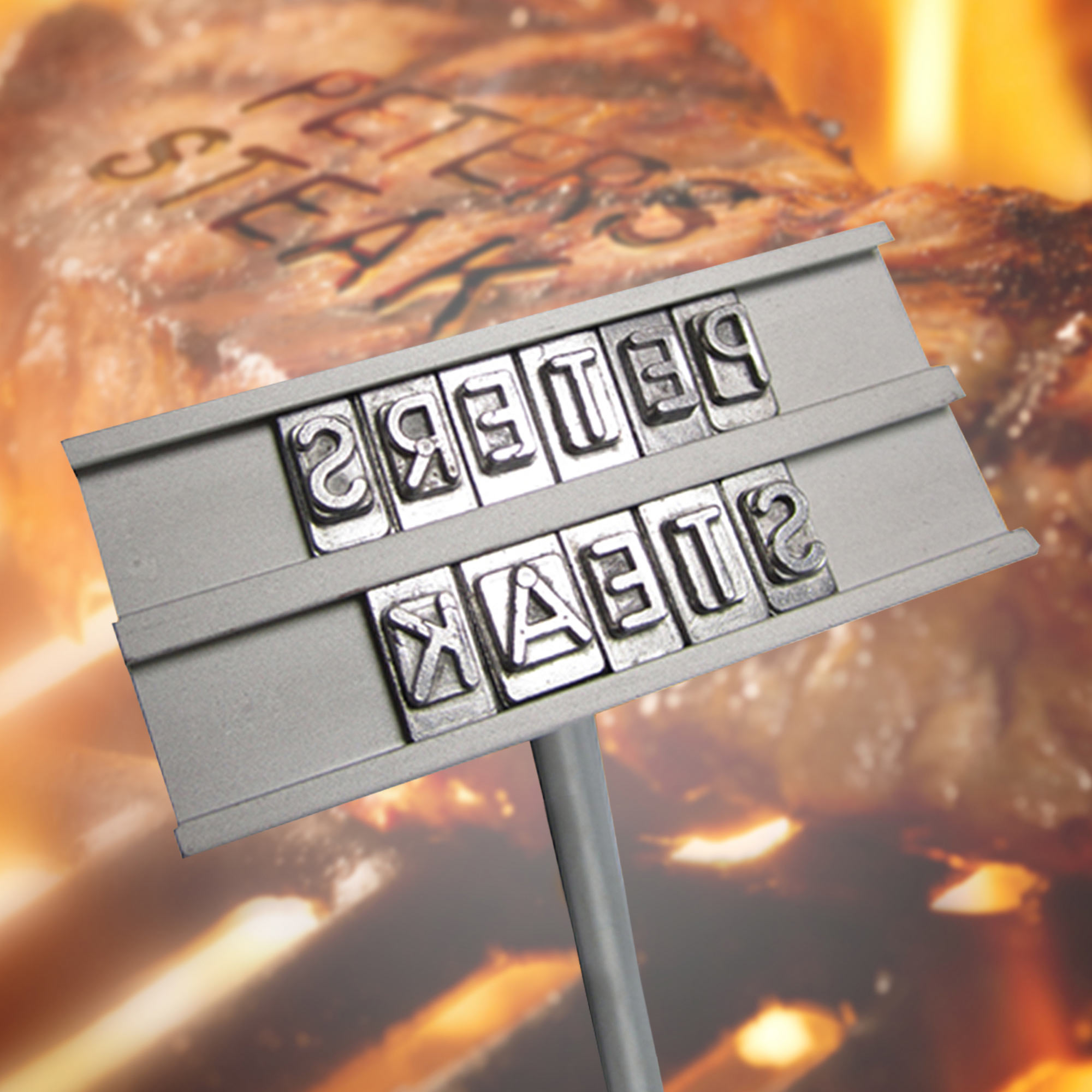 Grillbrandeisen - mit Grillkönig Gravur