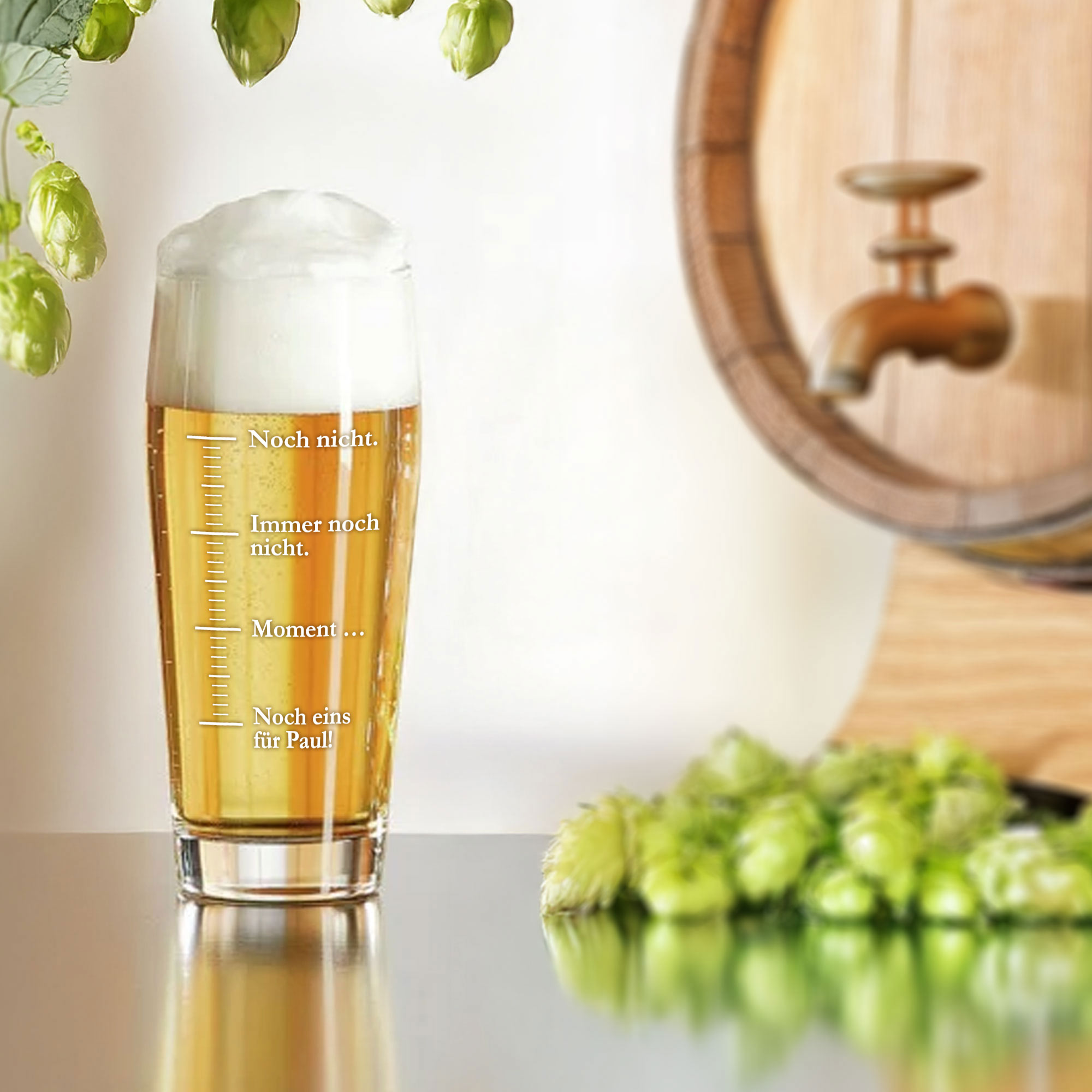 Willibecher mit Gravur - Noch eins