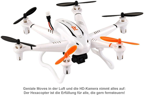 Hexacopter mit Fernsteuerung und HD-Kamera 2383 - 1