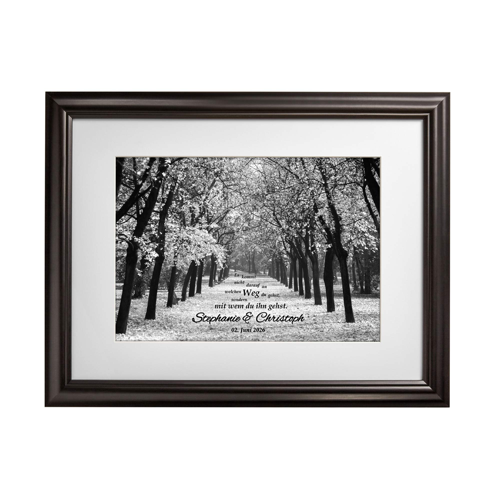 Gemeinsamer Weg - personalisiertes Bild