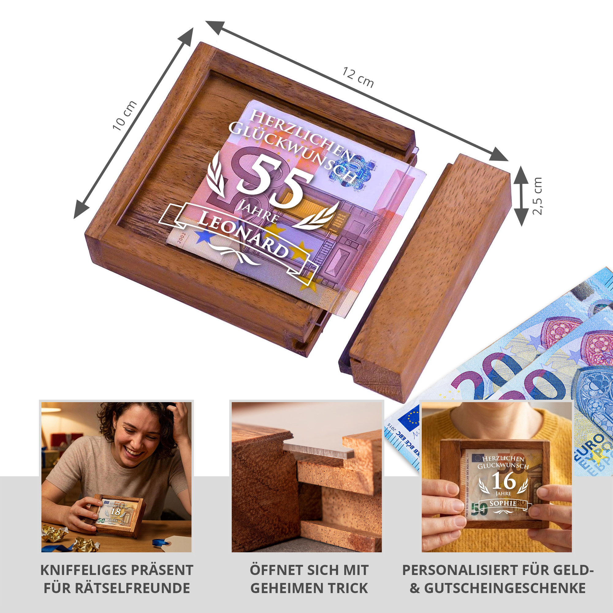 Magische Geldgeschenkbox Kompakt zum Geburtstag