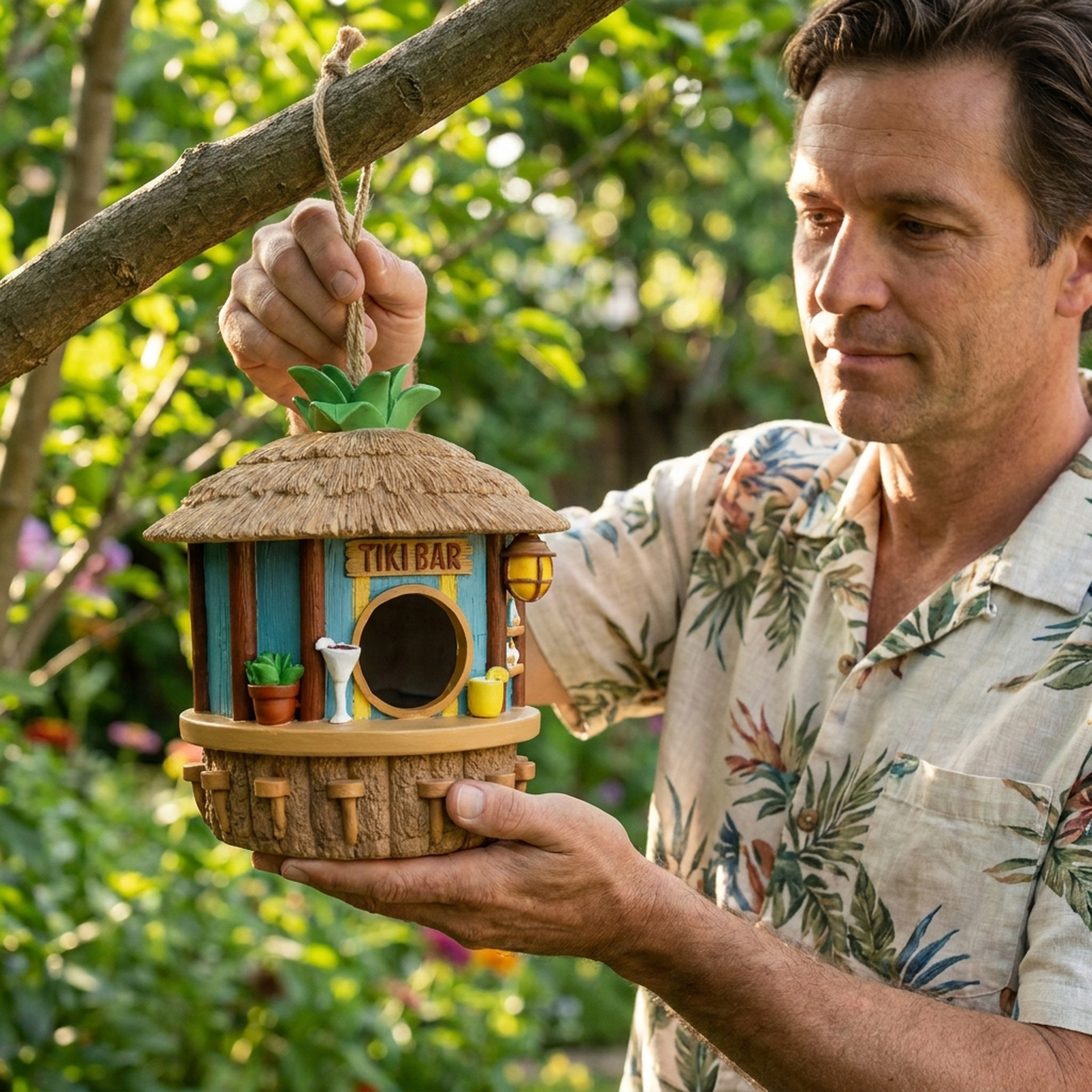 Tikibar Vogelhaus - Nistkasten & Futterhaus für Vögel Tikibar Vogelhaus - Nistkasten & Futterhaus für Vögel