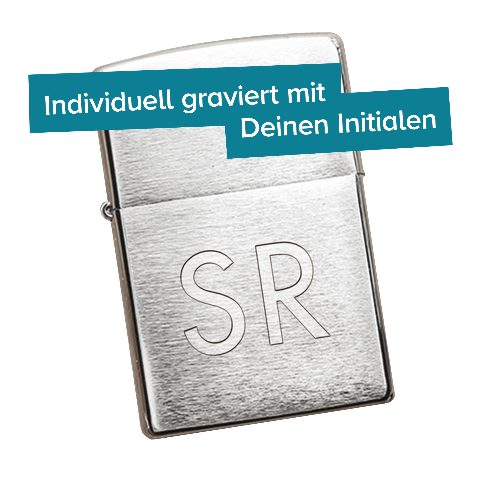 Zippo Feuerzeug mit Gravur - XL Initialen 4148 - 4