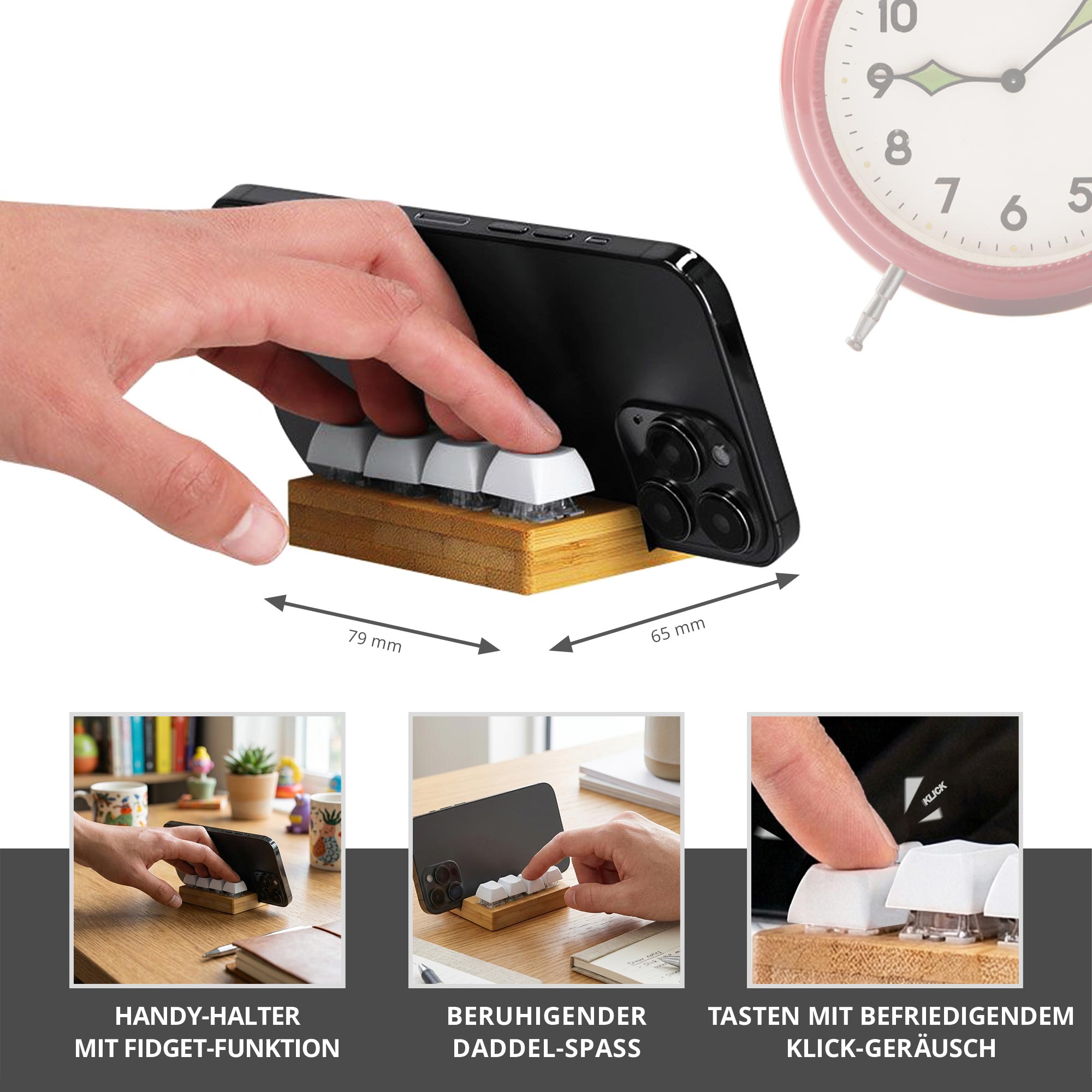 Fidget Tastatur - Anti Stress Spielzeug mit Smartphone Halter Fidget Tastatur - Anti Stress Spielzeug mit Smartphone Halter