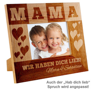 Personalisierter Bilderrahmen für Mama