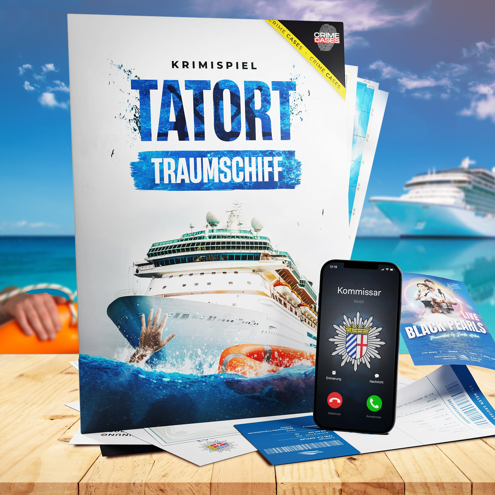 Detektivspiel - Krimi Tatort Traumschiff