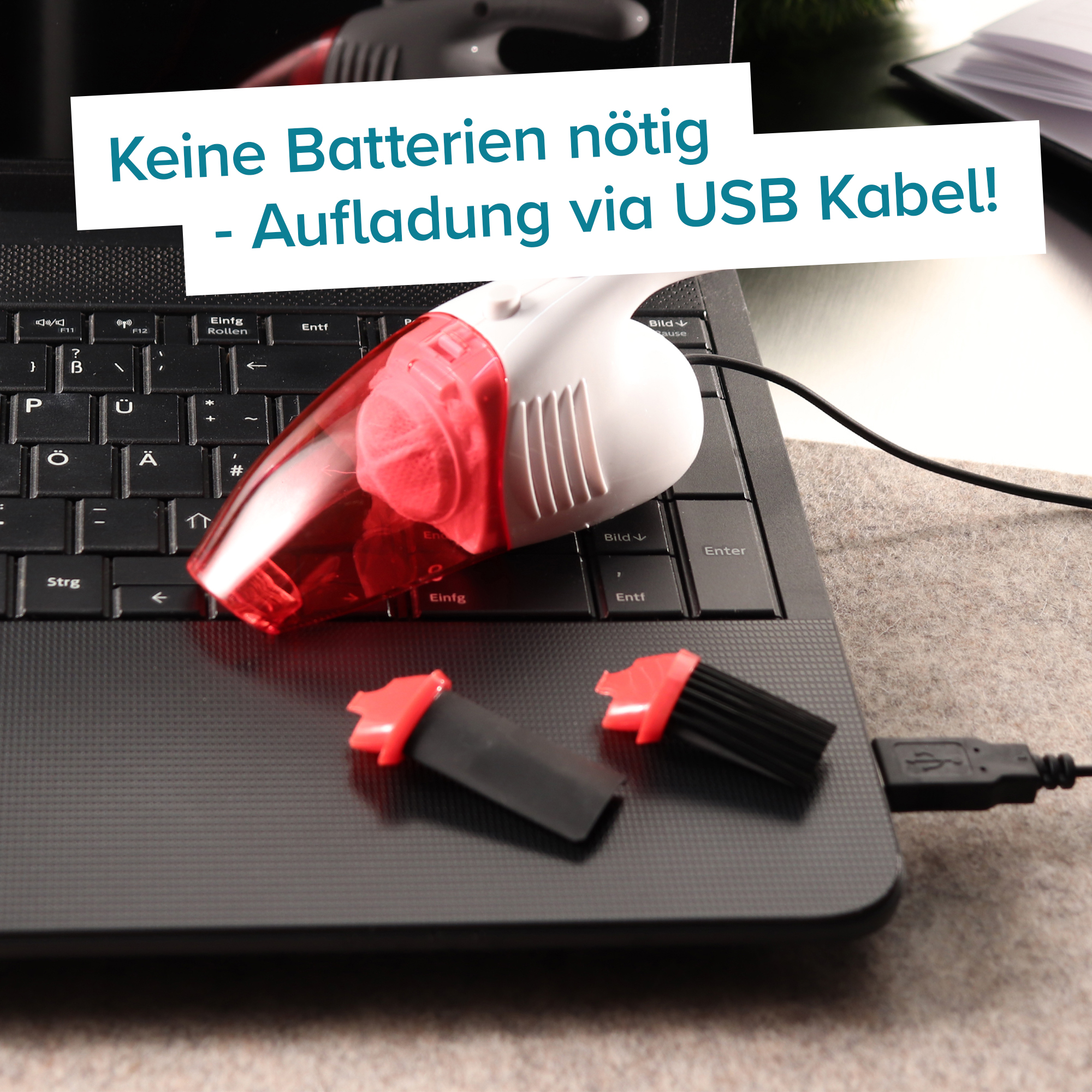 USB Staubsauger - saubere PC Tastatur dank Mini-Staubsauger