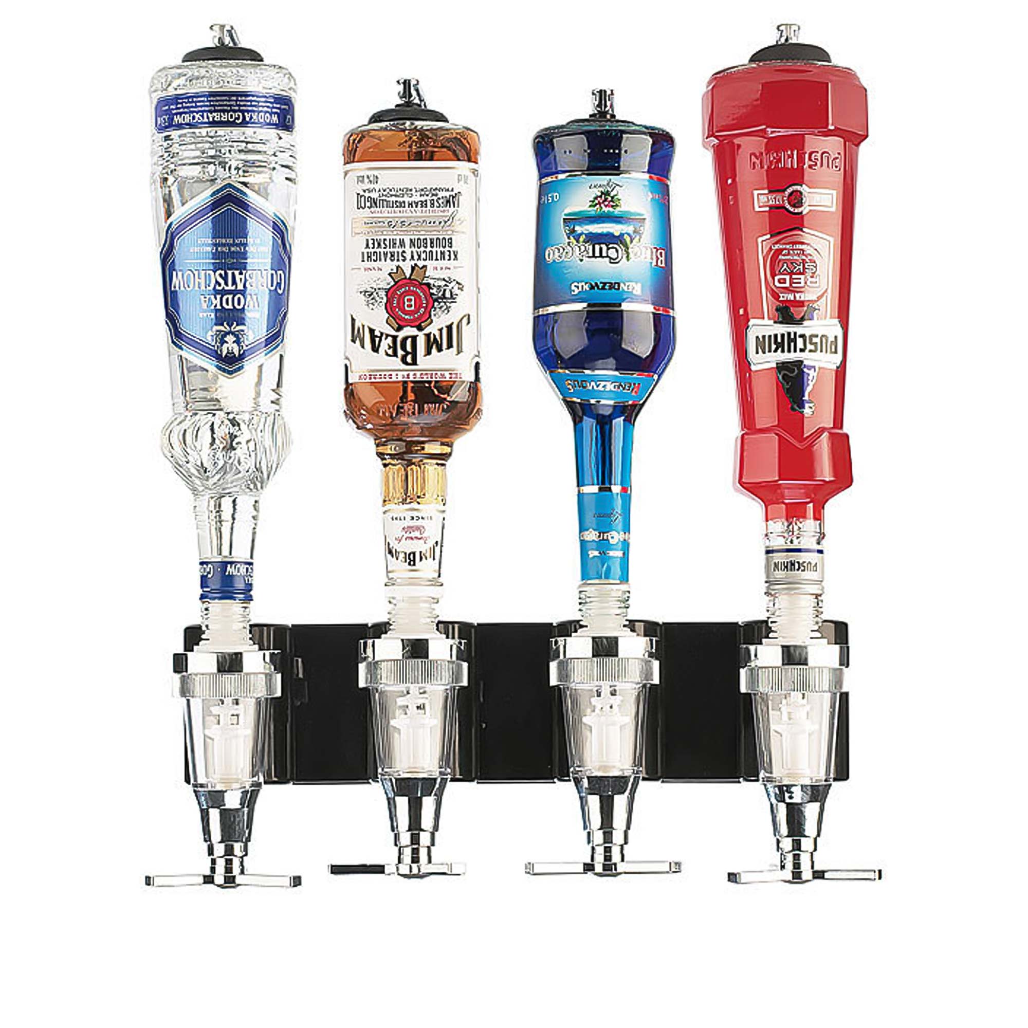 Bar Butler für die Wand - 4er Flaschenhalter Bar Butler für die Wand - 4er Flaschenhalter