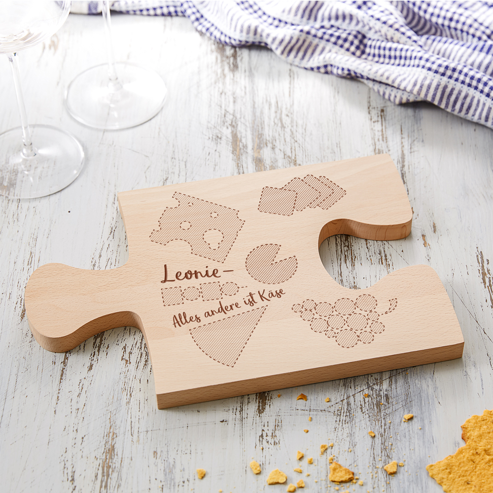 Personalisiertes Puzzle Brettchen - Käse 3913 - 2