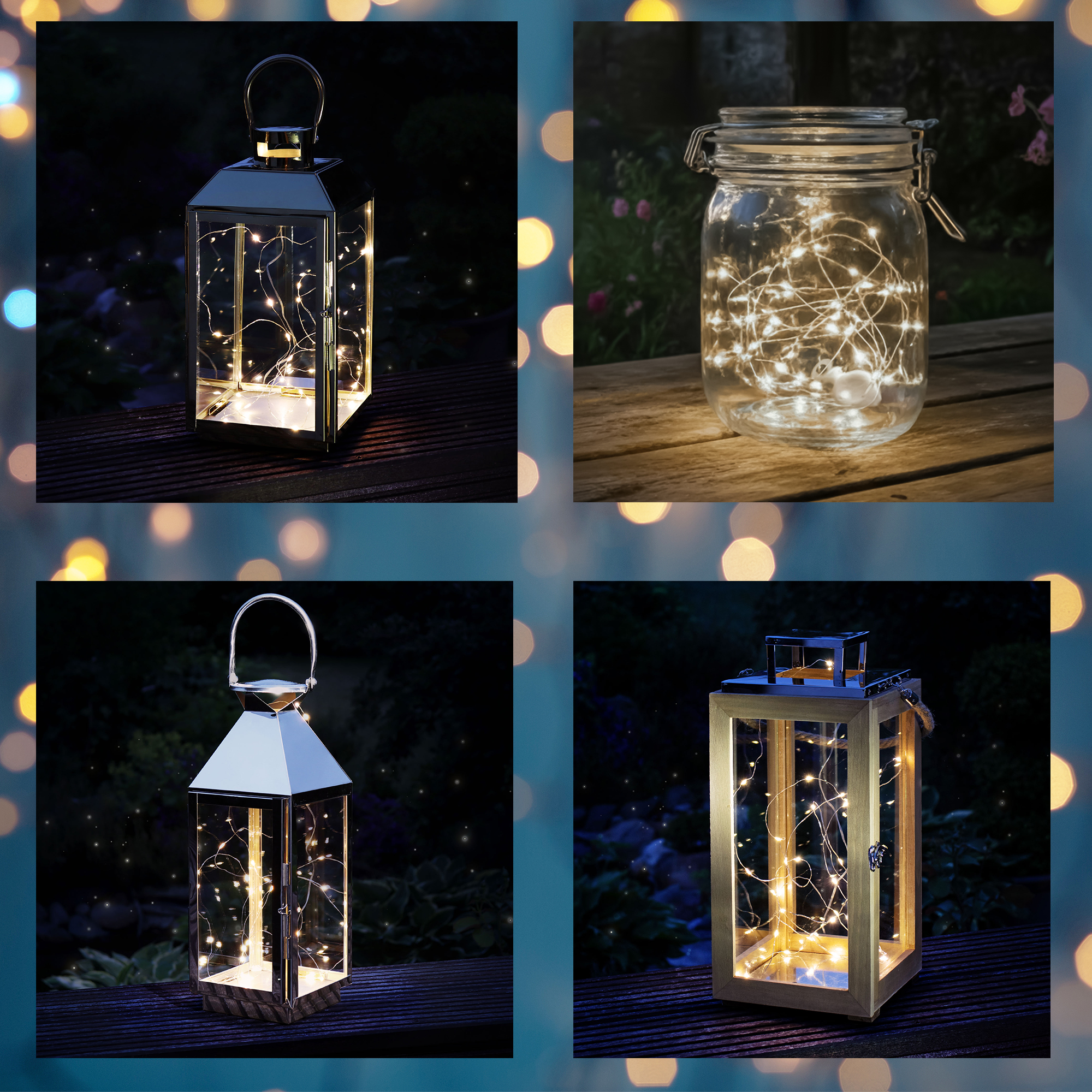 LED Lichterkette für Laternen