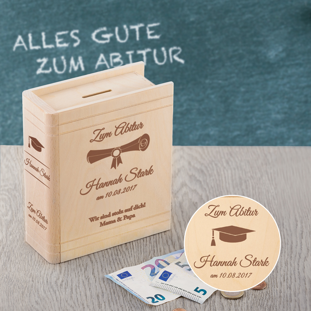 Personalisiertes Sparbuch zum Abitur 3045