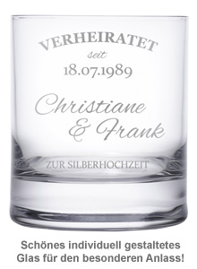 Whiskygläser zur Silberhochzeit 1729 - 2