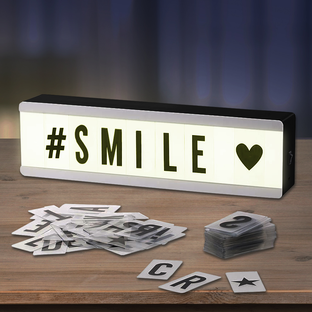 Mini LED Lightbox mit Buchstaben - Leuchtschild 3491 - 7