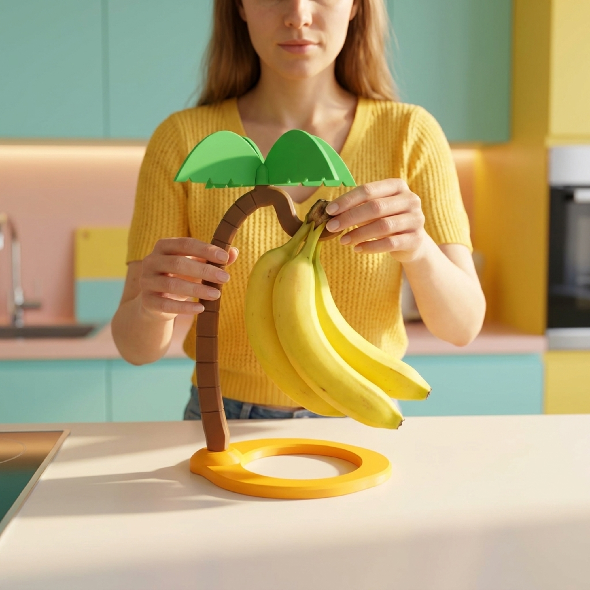 Bananenhalter Palme – Tropischer Obstständer mit Urlaubsfeeling