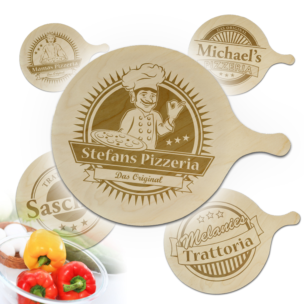 Pizzabrett mit Gravur 1262
