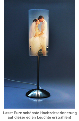 Design Fotolampe zur Hochzeit - personalisiert 3153 - 2