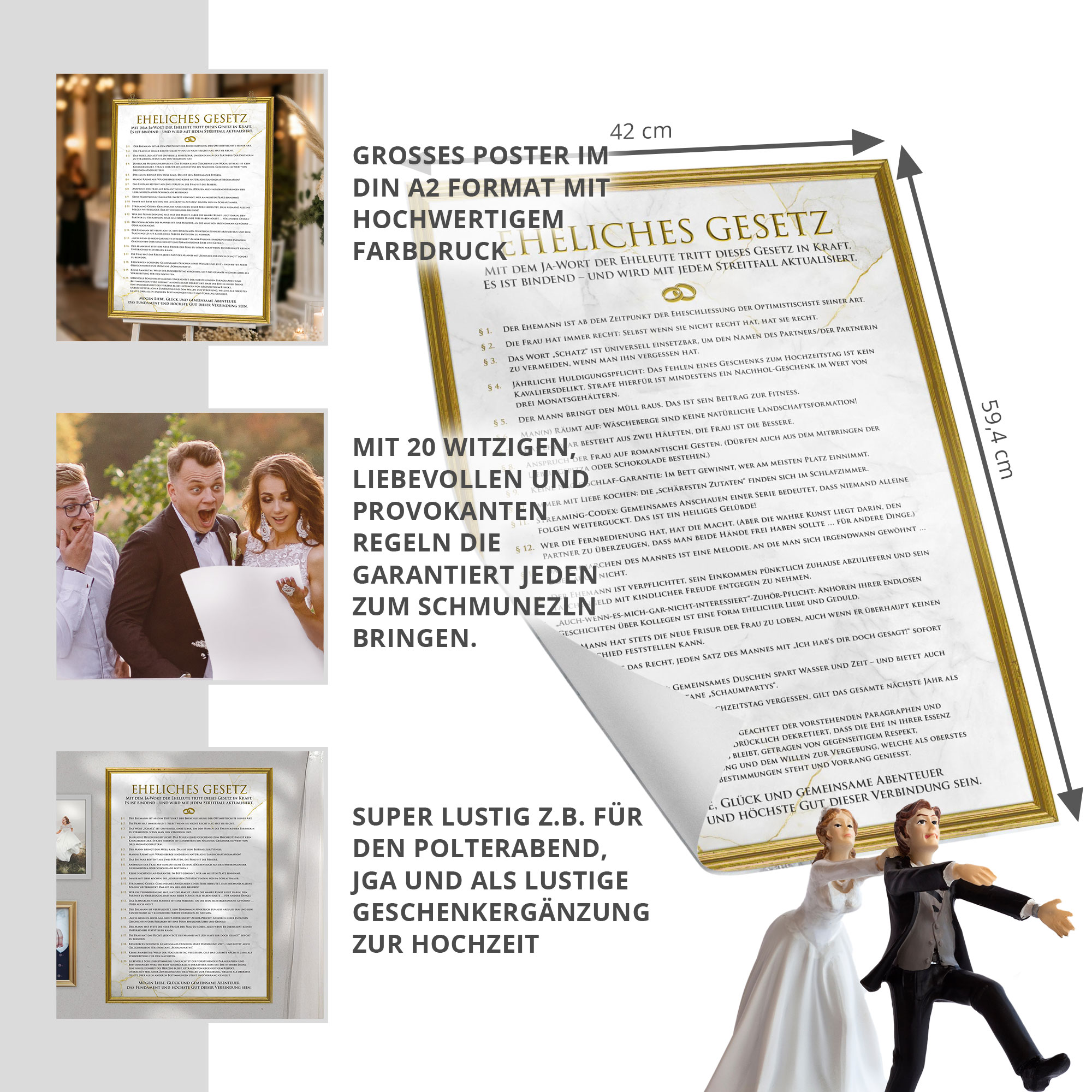 Ehegesetz Poster XXL - Antik