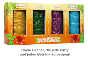 Tiki Becher - 4er Set