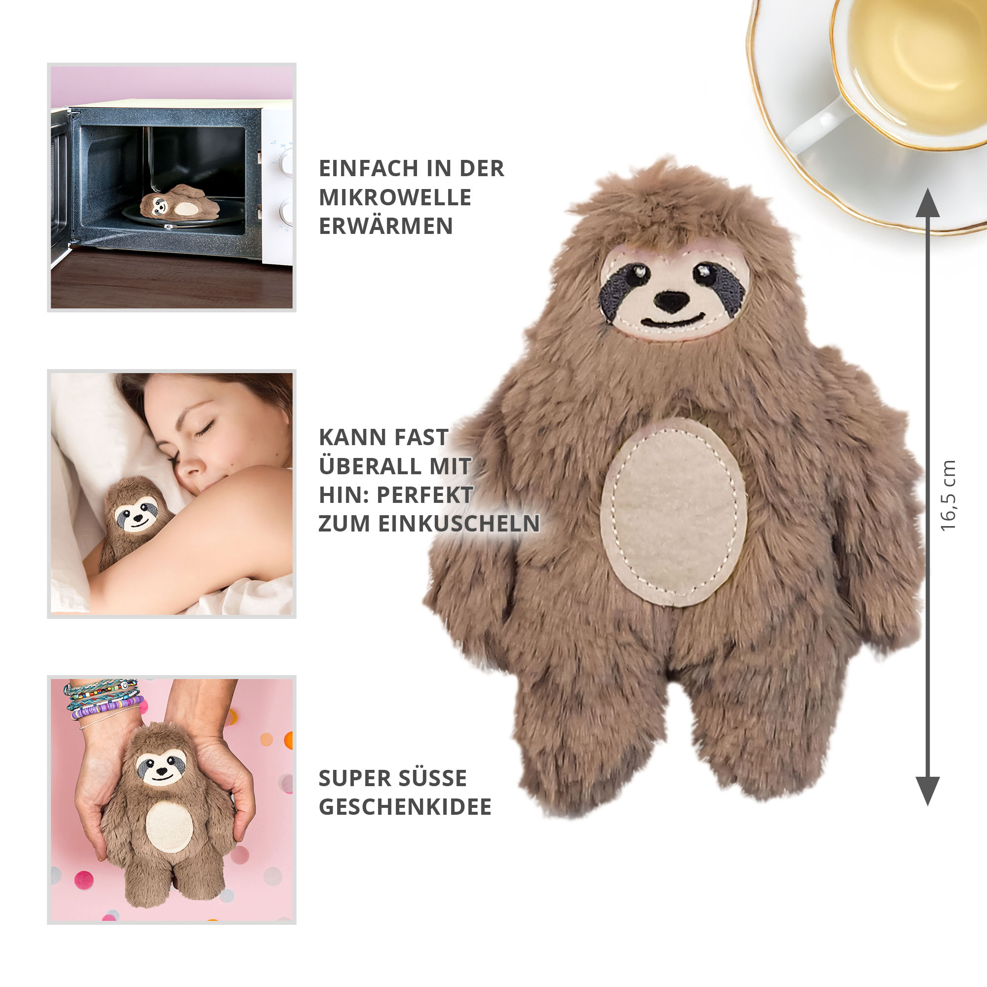 Wärmekissen - Faultier Kuscheltier