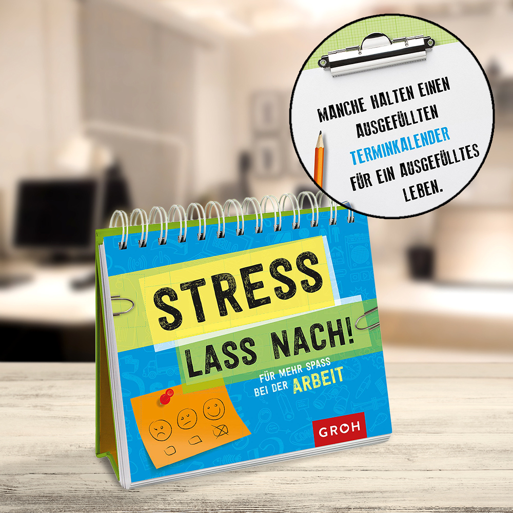 Schreibtischkalender - Stress lass nach 2939