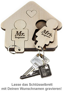 Schlüsselbrett - Mann & Frau 2120 - 1