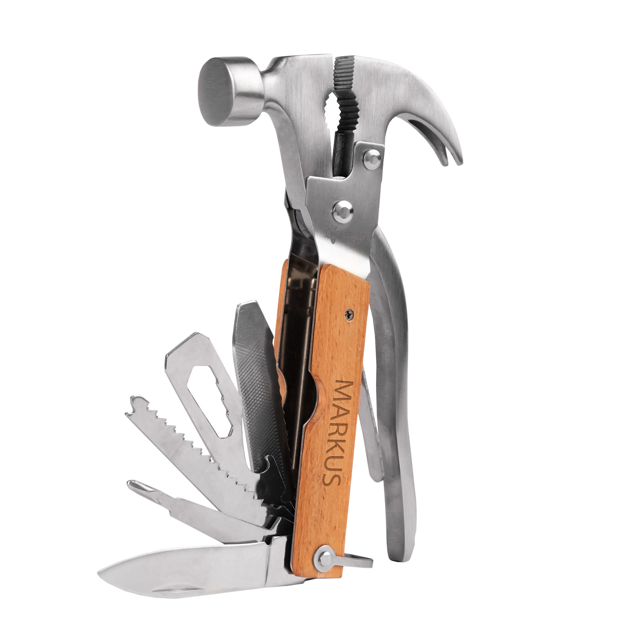 Holz Hammer Multifunktionswerkzeug mit Namen