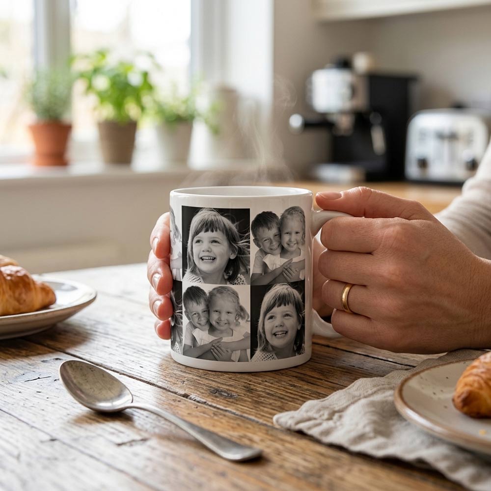 Zauber Fototasse Collage - personalisiert