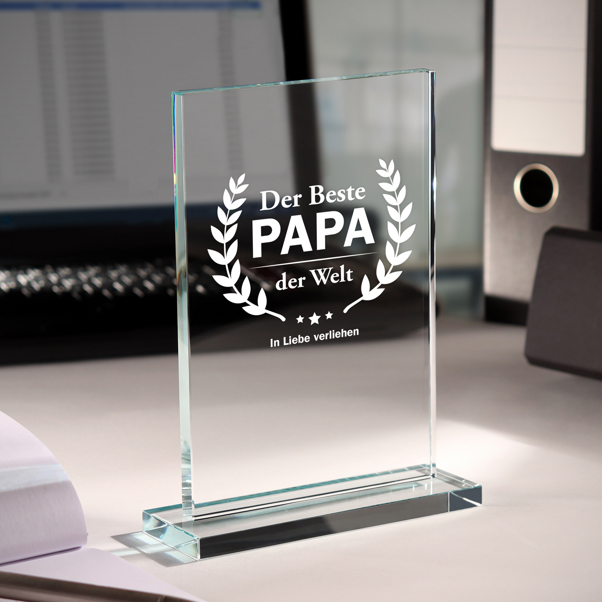 Glaspokal - Auszeichnung für besten Papa 0021-0001-DE-0004 - 6