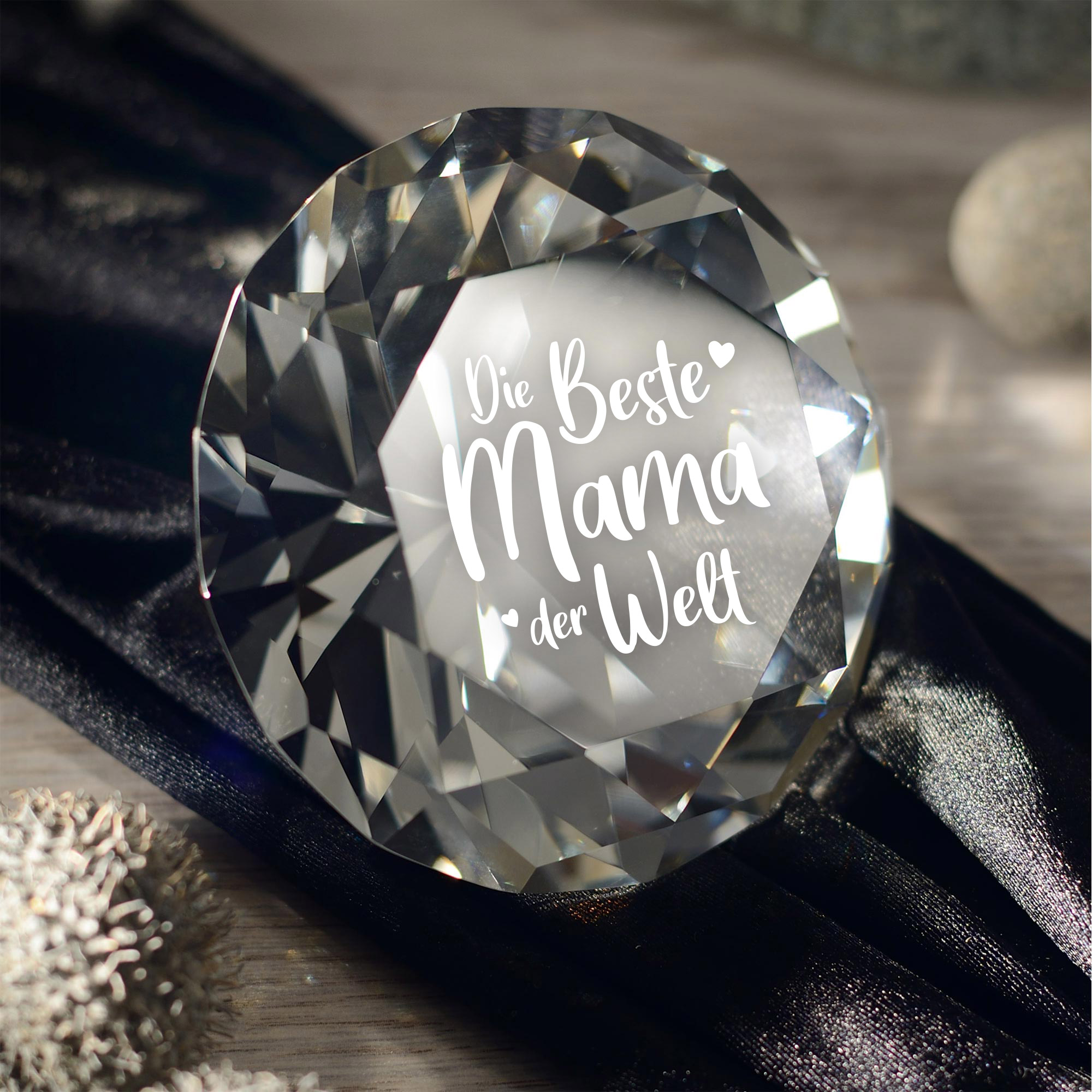 Diamant Kristall mit Gravur - Mama 0006-0091-DE-0001 - 2
