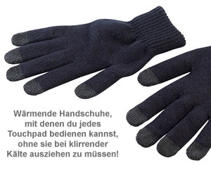 Handschuhe für Touchpad Bedienung - Größe M 1376 - 1