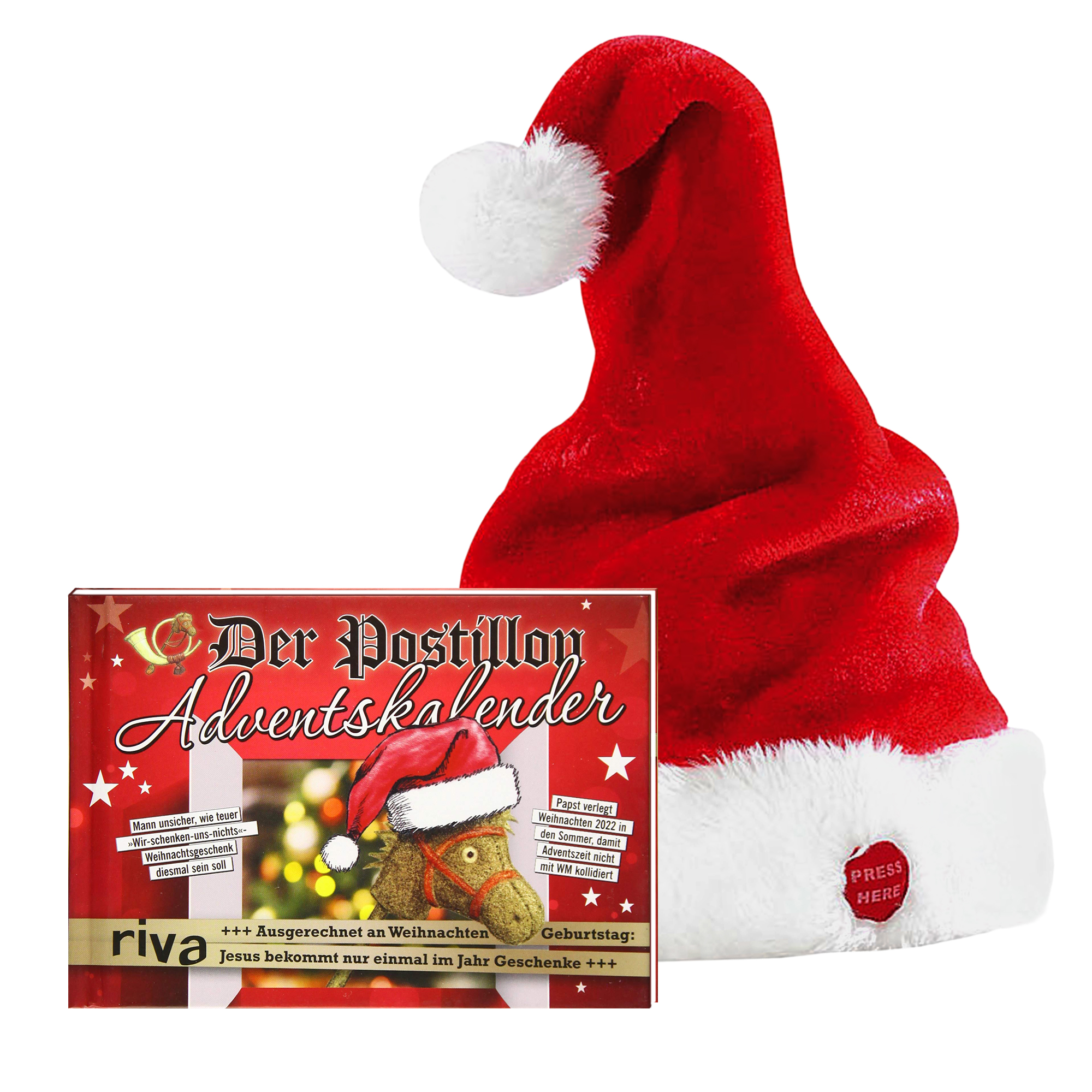 Der Postillon Adventskalender & Weihnachtsmütze im Set 4019 - 1