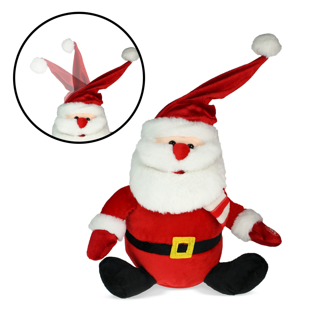 Singender Weihnachtsmann mit tanzender Mütze 3285 - 10