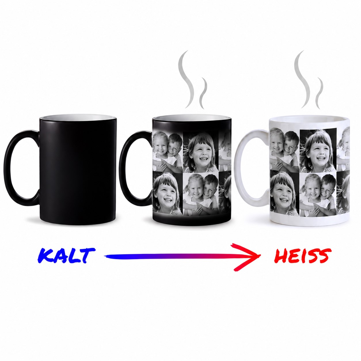 Zauber Fototasse Collage - personalisiert Zauber Fototasse Collage - personalisiert