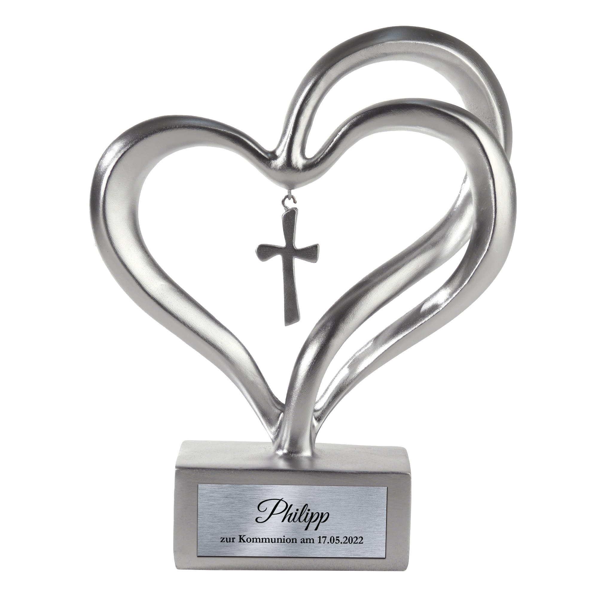 Silber Herz Skulptur - Kommunion 0021-0009-DE-0002 - 5