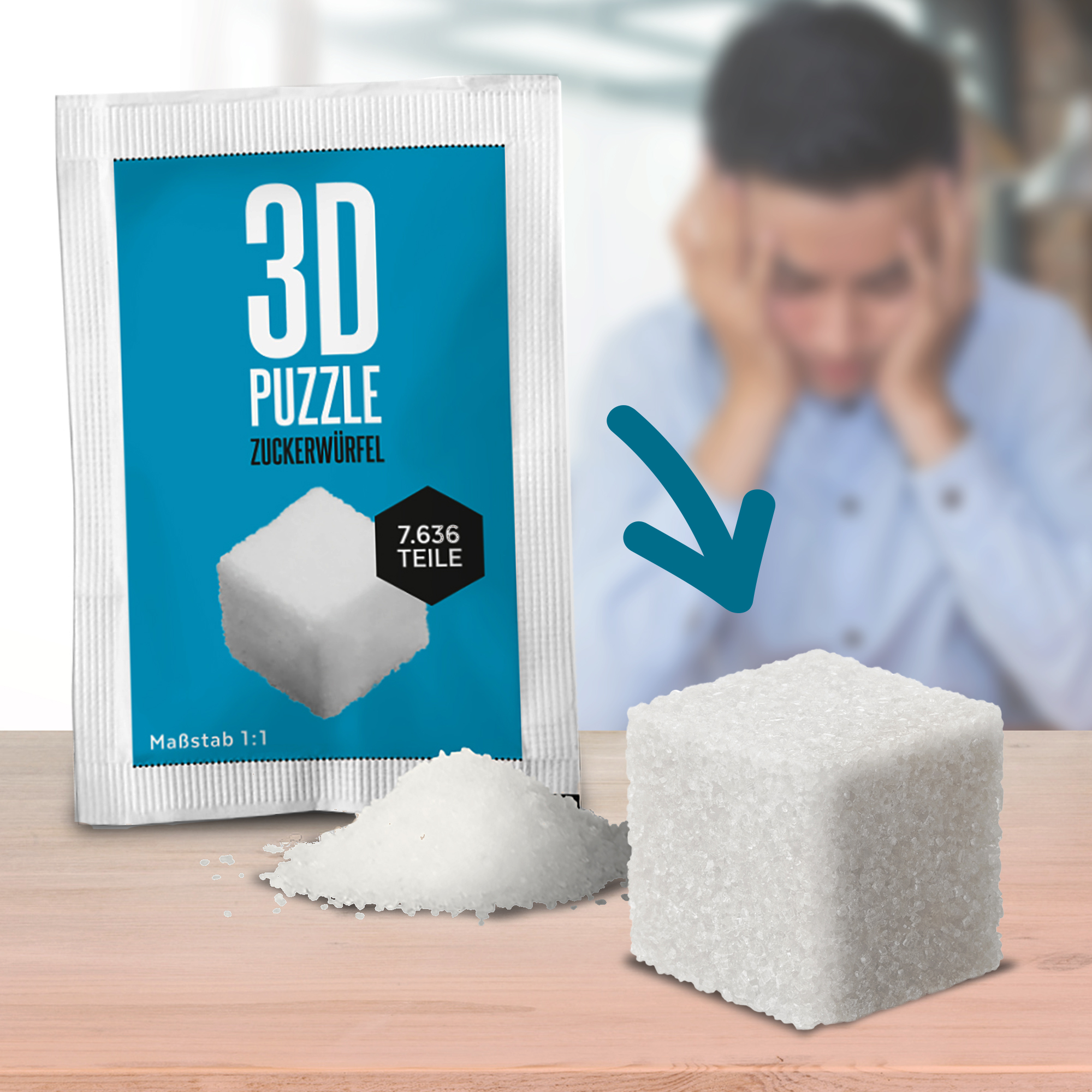 3D Puzzle - Zuckerwürfel 3909