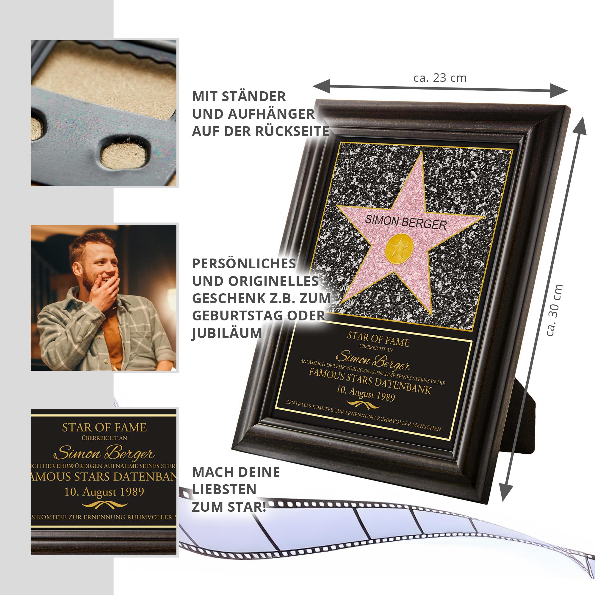 Star of Fame - personalisiertes Bild Klein Star of Fame - personalisiertes Bild Klein