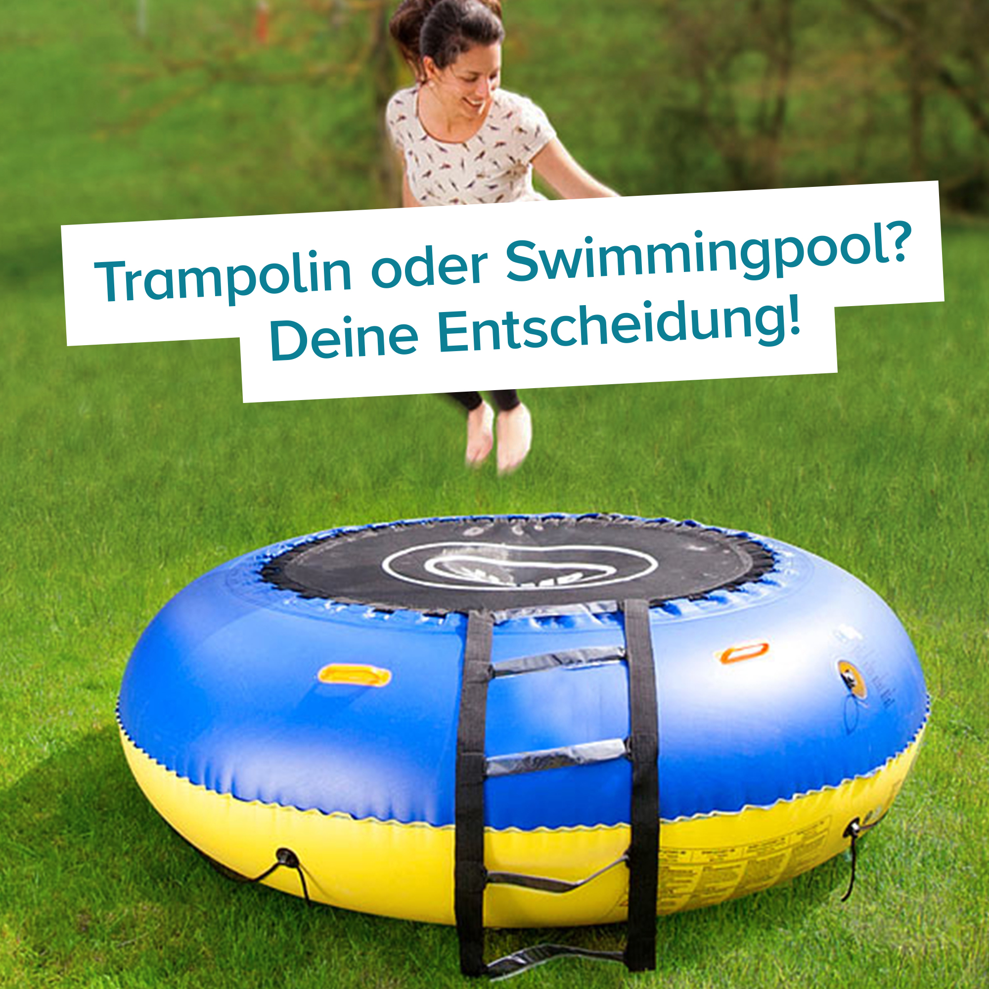 Trampolin und Kinderpool 4in1