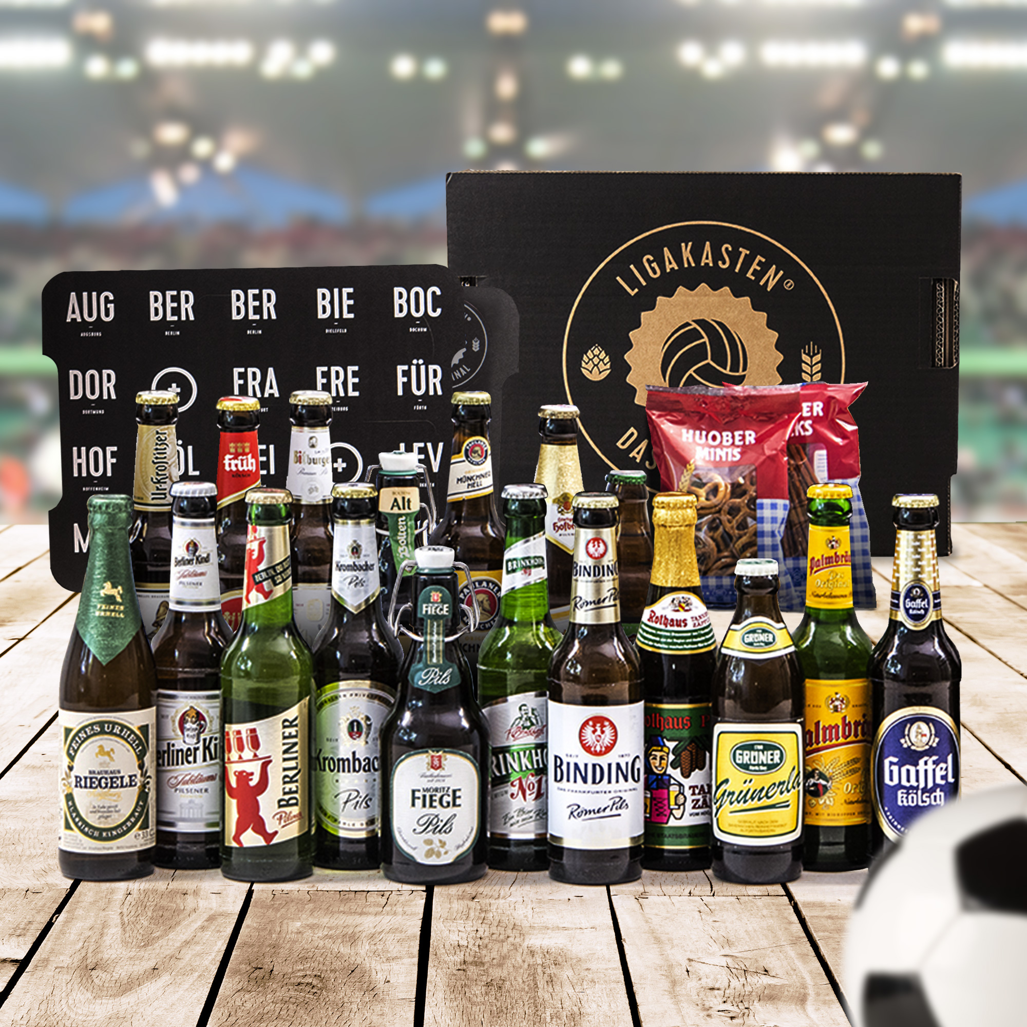 Ligakasten - 18 Biere aus den Städten der