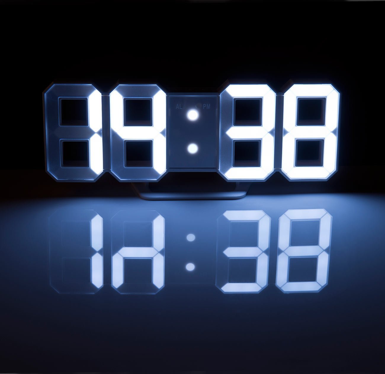 1 Stk. Digitale 3d Led-uhr, Schlafzimmer, Led-uhr Heimdekor, Kostenloser  Versand Neue Benutzer